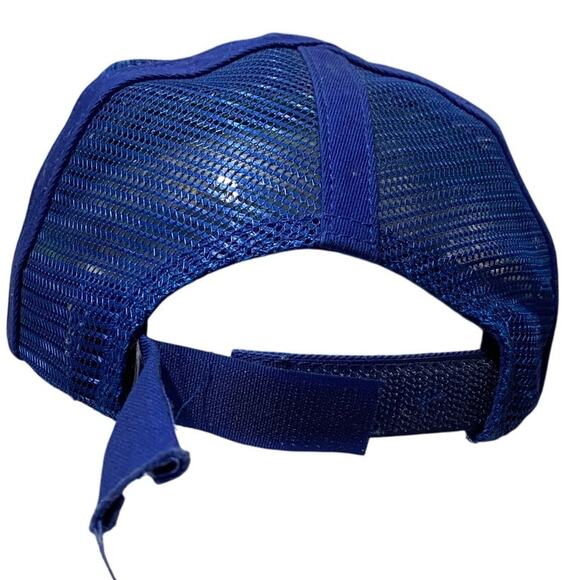 Ford Oval Vintage Patch Hat Blue Trucker Retro Mesh snapback - Picture 2 of 8